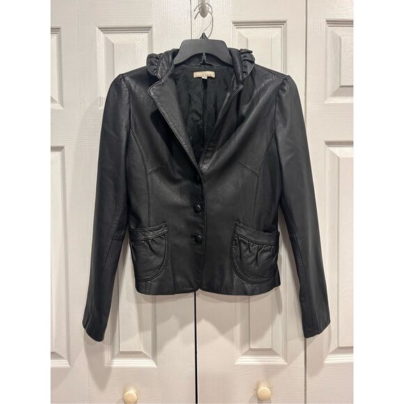 No Brand Jackets & Blazers - Harkham Women’s Leather Jacket Black Size L